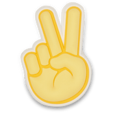 Crocs|Peace Hand Sign Jibbitz Shoe Charm