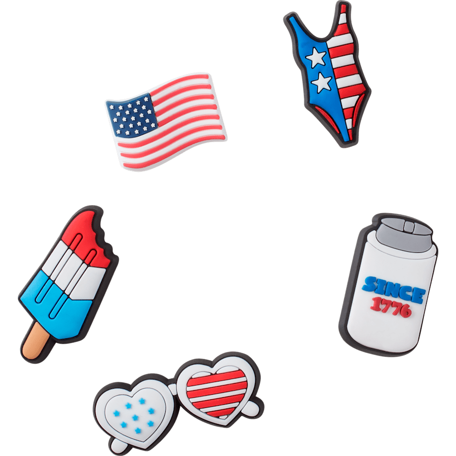 Crocs|USA 5 Pack Jibbitz Shoe Charm