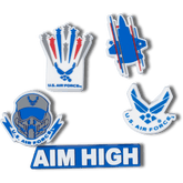 Crocs|Armed Forces US Air Force 5Pck Jibbitz Shoe Charm