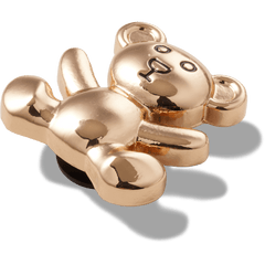 Crocs|Gold Teddy Bear Jibbitz Shoe Charm