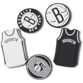 Crocs|NBA Brooklyn Nets 5 Pack Jibbitz™ charms