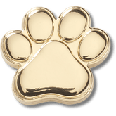 Crocs|Gold Dog Paw Jibbitz™ charms