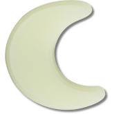Crocs|Glow In The Dark Crescent Moon Jibbitz™ charms