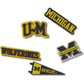 Crocs|University of Michigan 5 Pack Jibbitz™ charms
