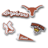 Crocs|University of Texas 5 Pack Jibbitz™ charms