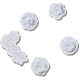 Crocs|White Elegant Floral 5 Pack Jibbitz™ charms