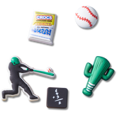 Crocs|Baseball Team 5 Pack Jibbitz™ charms
