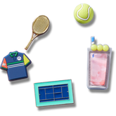 Crocs|Day at The Tennis Court 5 Pack Jibbitz™ charms