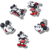 Crocs|Mickey and Minnie PVC 5 Pack Jibbitz™ charms