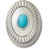 Crocs|Silver Turquoise Emblem Jibbitz™ charms