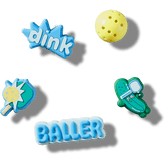 Crocs|Pickle Ball 5 Pack Jibbitz™ charms