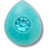 Crocs|Aquamarine March Birthstone Collection Jibbitz™ charms
