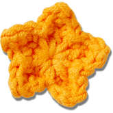 Crocs|Crafted Crochet Orange Star Jibbitz™ charms