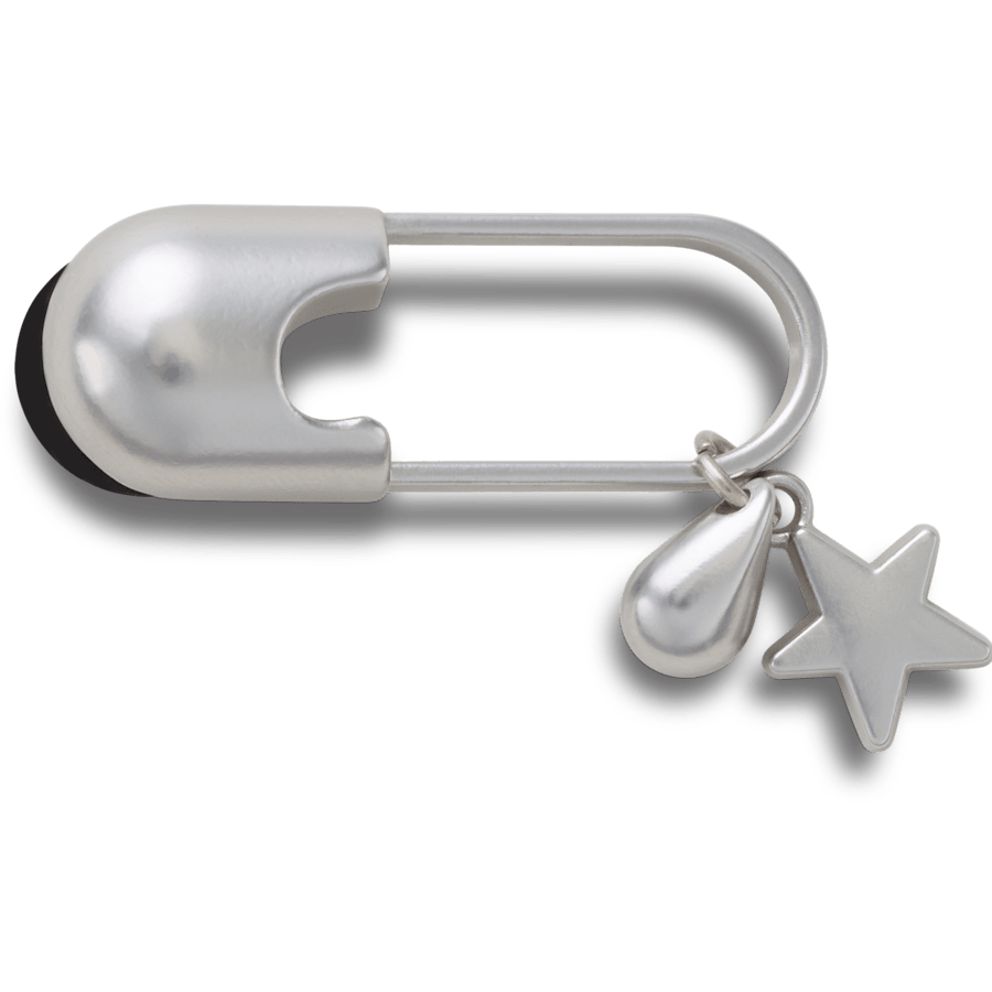 Crocs|Silver Meta Safety Pin Jibbitz™ charms