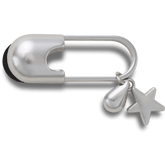 Crocs|Silver Meta Safety Pin Jibbitz™ charms