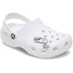 Crocs|Silver Meta Safety Pin Jibbitz™ charms