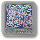 Crocs|Lights Up Pixelated TV Jibbitz™ charms
