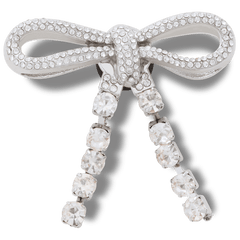 Crocs|Silver Gem Bow Jibbitz™ charms