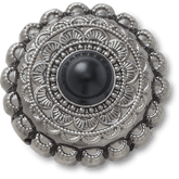 Crocs|Silver and Black Emblem Jibbitz™ charms