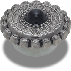 Crocs|Silver and Black Emblem Jibbitz™ charms