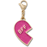 Crocs|Pink Glitter BFF Charm Left Jibbitz Shoe Charm