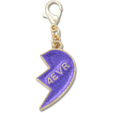 Crocs|Purple Glitter BFF Charm Right Jibbitz Shoe Charm