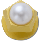 Crocs|Gold Pentagon Pearl Jibbitz™ charms