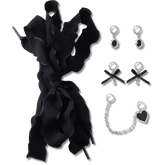 Crocs|Laces and Dainty Bow Charm Kit Jibbitz Shoe Charm