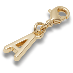 Crocs|Gold Letter A Charm Jibbitz™ charms