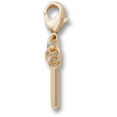 Crocs|Gold Letter I Charm Jibbitz™ charms