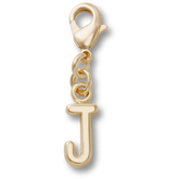 Crocs|Gold Letter J Charm Jibbitz™ charms