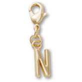 Crocs|Gold Letter N Charm Jibbitz™ charms