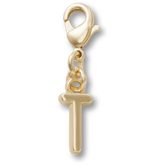 Crocs|Gold Letter T Charm Jibbitz™ charms