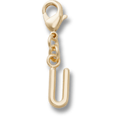 Crocs|Gold Letter U Charm Jibbitz™ charms