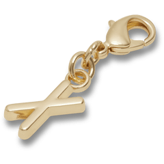 Crocs|Gold Letter X Charm Jibbitz™ charms