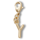 Crocs|Gold Letter Y Charm Jibbitz™ charms