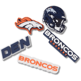 Crocs|NFL Denver Broncos 5 Pack Jibbitz Shoe Charm
