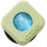 Crocs|Green PVC Square SMT Gem Jibbitz™ charms