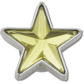 Crocs|Silver and Green SMT Gem Star Jibbitz™ charms