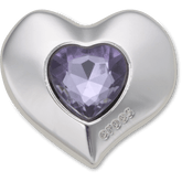 Crocs|SilverandPurple SMT Gem Heart Jibbitz™ charms