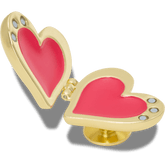 Crocs|Gold Bubble Locket Heart Jibbitz™ charms
