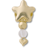 Crocs|Gold Star with Heart Dangle Jibbitz™ charms