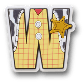 Crocs|Disney Character Letter W Jibbitz™ charms