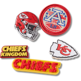 Crocs|NFL Kansas City Chiefs 5 Pack Jibbitz Shoe Charm