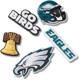 Crocs|NFL Philadelphia Eagles 5 Pack Jibbitz Shoe Charm