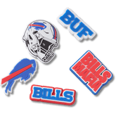Crocs|NFL Buffalo Bills 5 Pack Jibbitz Shoe Charm