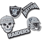 Crocs|NFL Las Vegas Raiders 5 Pack Jibbitz Shoe Charm