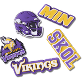 Crocs|NFL Minnesota Vikings 5 Pack Jibbitz Shoe Charm