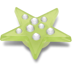 Crocs|Green Gem Star Jibbitz™ charms