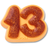 Crocs|Orange Sparkly Number 13 Jibbitz™ charms